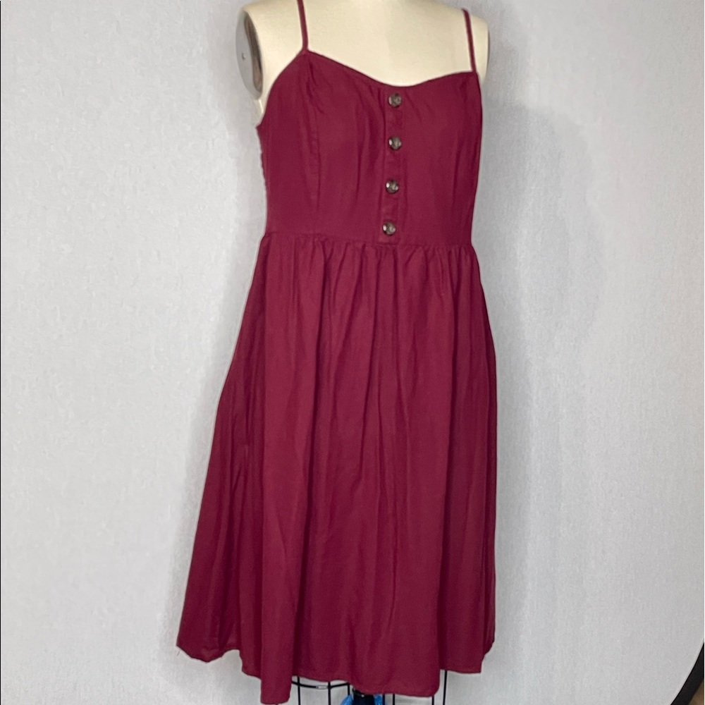 J for justify, strap dress